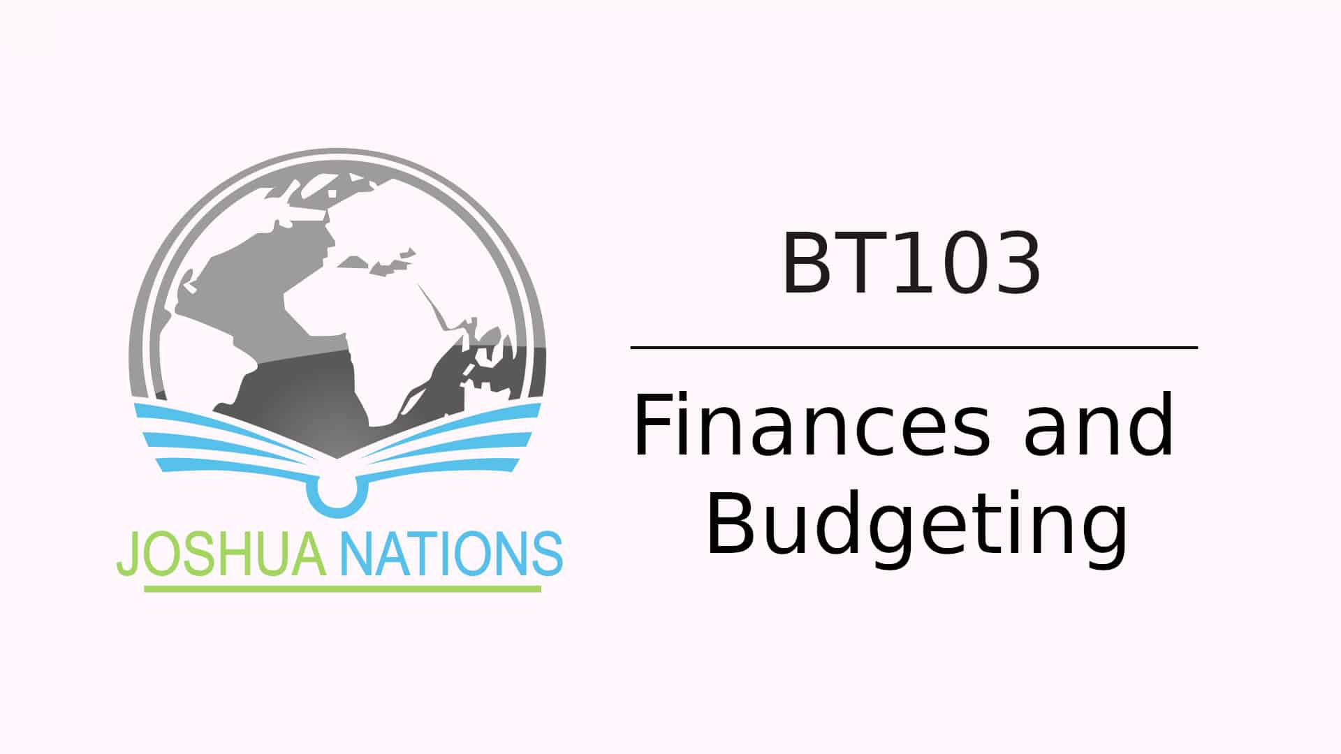 BT103 | Finances and Budgeting